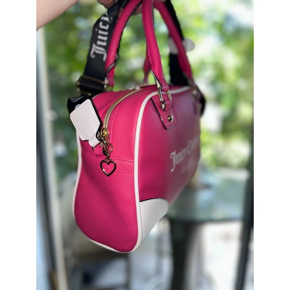 Juicy Couture Fashionista Dark Pink Satchel NEW Purse